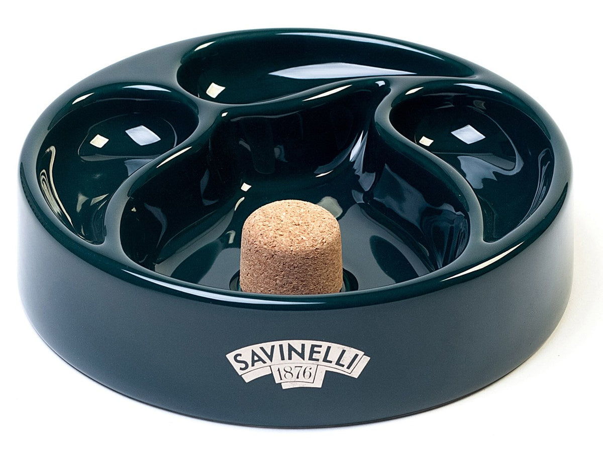 PIPE ASHTRAY WITH PIPE REST 3 PLACES GREEN